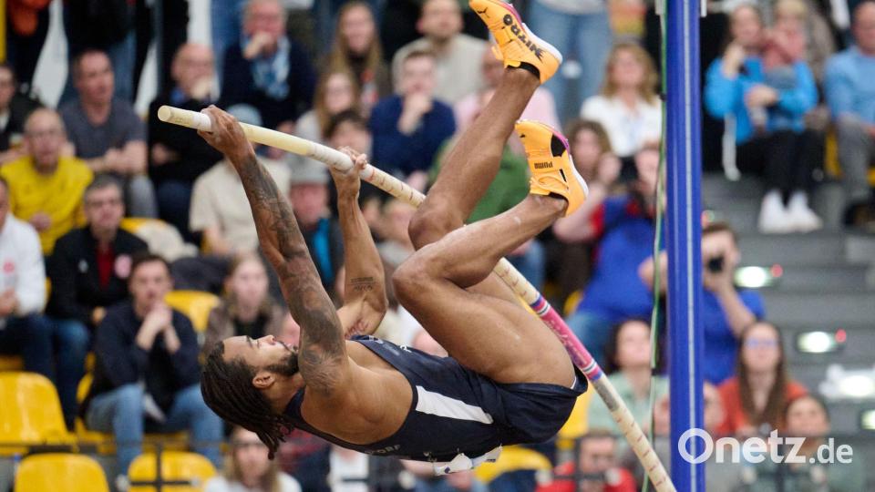 Bo Kanda Lita Baehre sprang zum deutschen Hallen-Titel. Bild: Bernd Thissen/dpa