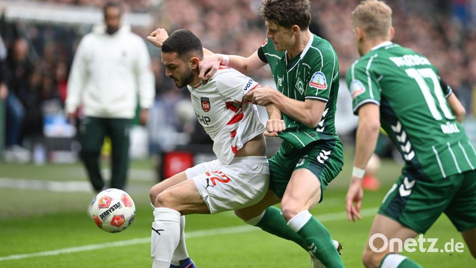 Abstiegskampf pur in Bremen Bild: Carmen Jaspersen/dpa