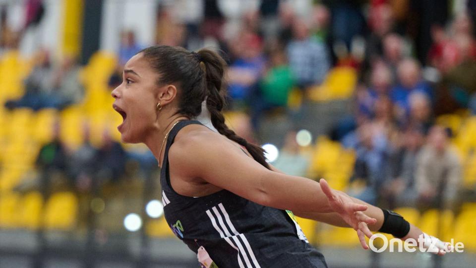 Kugelstoßerin Yemisi Ogunleye überzeugte mit einer persönlichen Bestleistung. Bild: Bernd Thissen/dpa