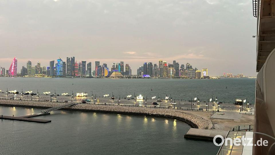 Am Morgen sei am Hafen von Doha noch alles in Ordnung gewesen, berichtet Lana Dörrer. Bild: Lana Dörrer/privat/dpa