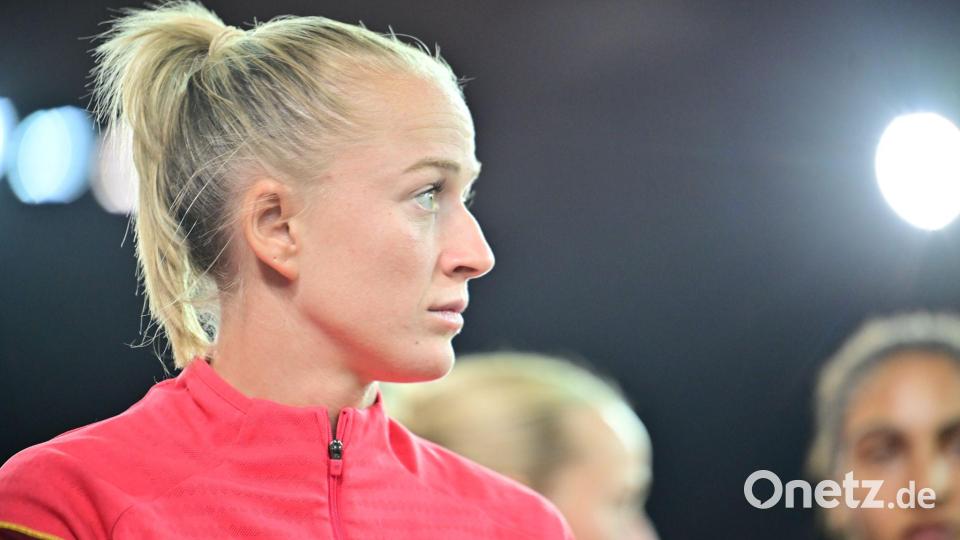 Eine Option für die Startelf: Lea Schüller. (Archivbild) Bild: Sebastian Christoph Gollnow/dpa