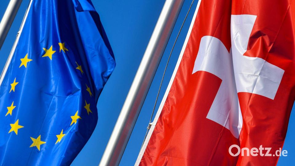 Neue Abkommen sollen eine engere Zusammenarbeit zwischen der EU und der Schweiz ermöglichen - doch es gibt weiter Gegner des Projekts. (Archivbild) Bild: Patrick Pleul/dpa-Zentralbild/dpa