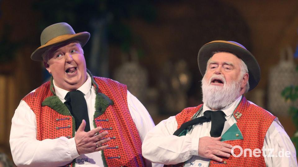 Die "Wildecker Herzbuben" sind mit dem 1989 veröffentlichten Hit „Herzilein“ bekanntgeworden. (Archivbild) Bild: Bodo Schackow/dpa