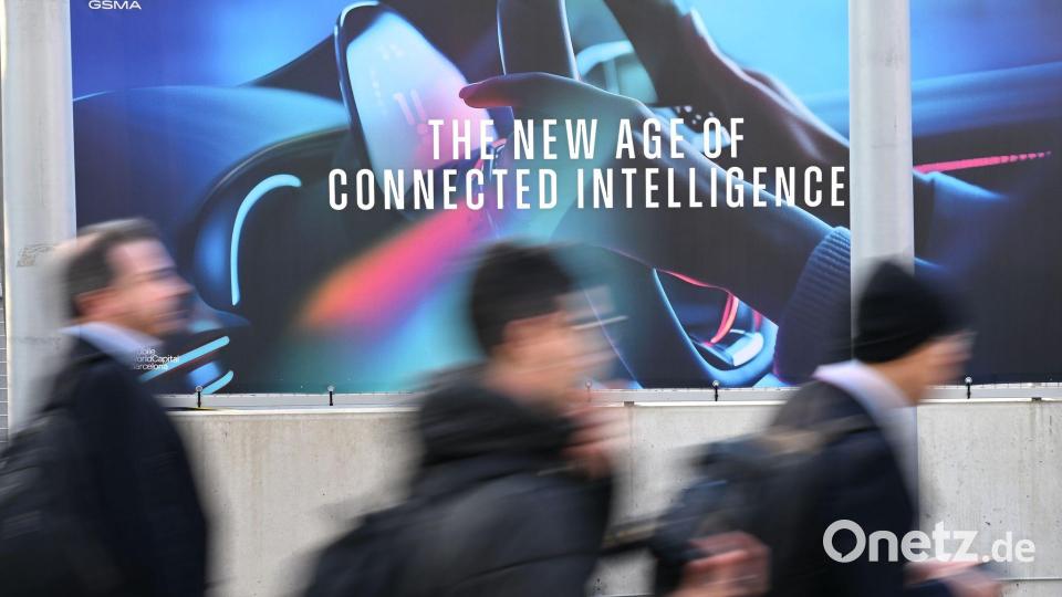 Der Besucherandrang beim MWC ist groß. Bild: Wolf von Dewitz/dpa