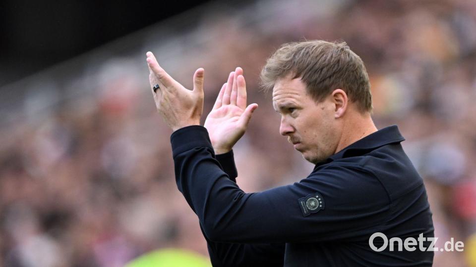 Vor WM-Start absolvieren Julian Nagelsmann und seine DFB-Spieler noch vier Testspiele. (Archivbild) Bild: Federico Gambarini/dpa