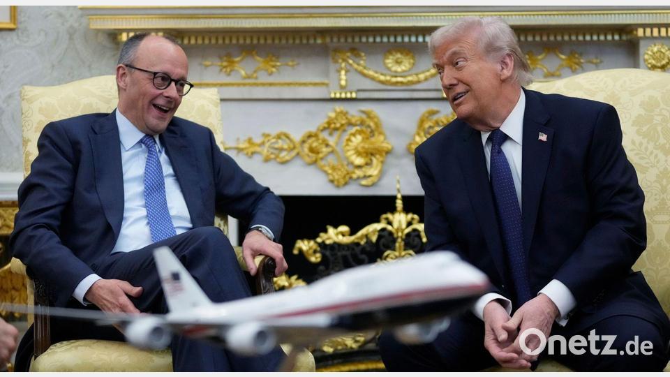 Trump hatte bei einem Treffen mit Merz Kritik an den Regierungen von Spanien und Großbritannien geübt. Bild: Mark Schiefelbein/AP/dpa