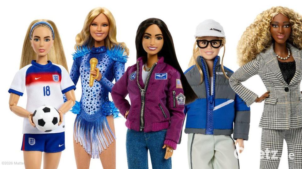 Helene Fischer als Barbypuppe - in einem typischen Bühnenoutfit. (Handout) Bild: -/Mattel/dpa