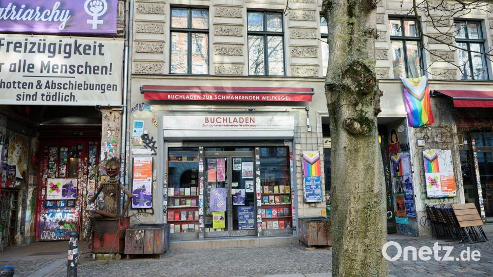 Der Buchladen „Zur schwankenden Weltkugel“ in Berlin. Bild: Annette Riedl/dpa