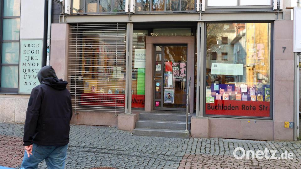 Der Buchladen „Rote Straße“ in Göttingen. Bild: Stefan Rampfel/dpa