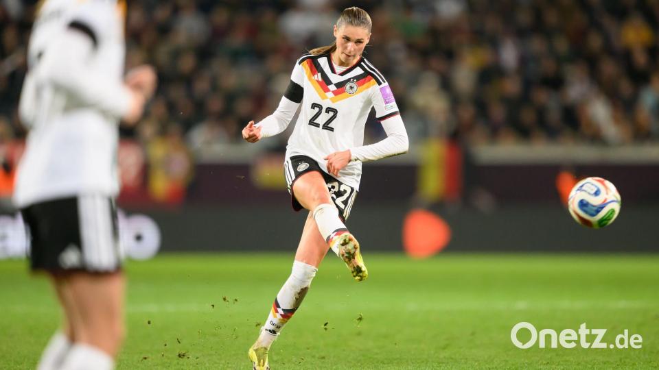 Die spielerische Klasse von Jule Brand soll den Deutschen in Norwegen helfen. Bild: Robert Michael/dpa