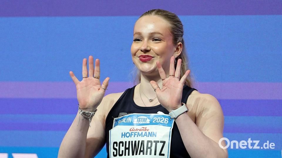 Die deutsche 60-Meter-Meisterin Philina Schwartz kam auf Platz vier. Bild: Andreas Gora/dpa