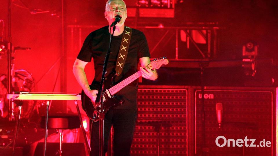 Konzerte von David Gilmour sind ein Spektakel für die Sinne, vor allem aber für die Ohren. Bild: Gregorio Borgia/AP/dpa