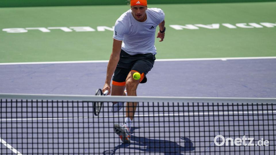 Alexander Zverev hat in Indian Wells die dritte Runde erreicht. Bild: Maximilian Haupt/dpa