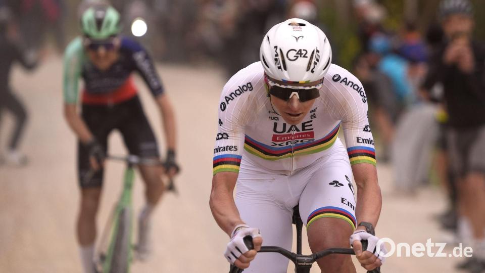 War mal wieder zu stark für die Konkurrenz: Tadej Pogacar. Bild: Fabio Ferrari/LaPresse via ZUMA Press/dpa