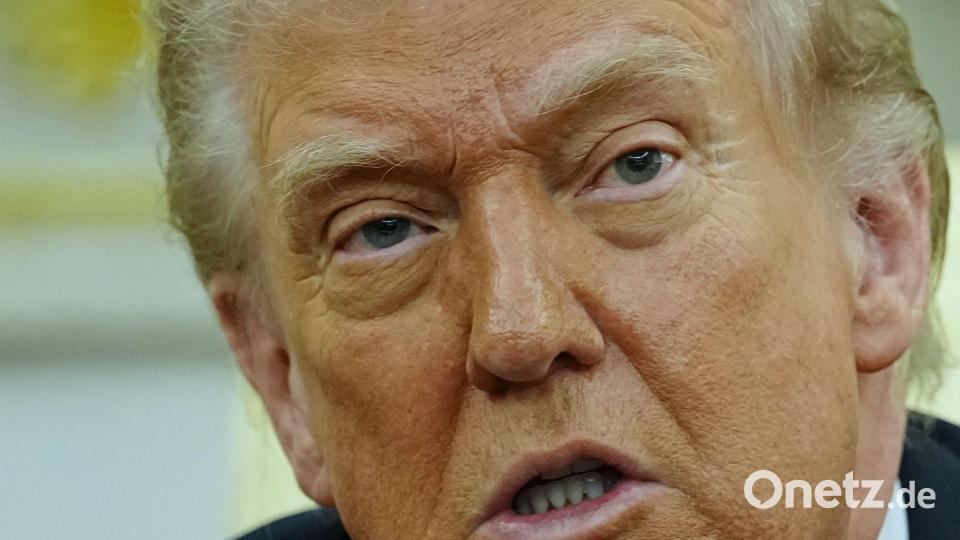 US-Präsident Donald Trump droht mit weiteren schweren Angriffen auf den Iran. (Archivbild) Bild: Kay Nietfeld/dpa