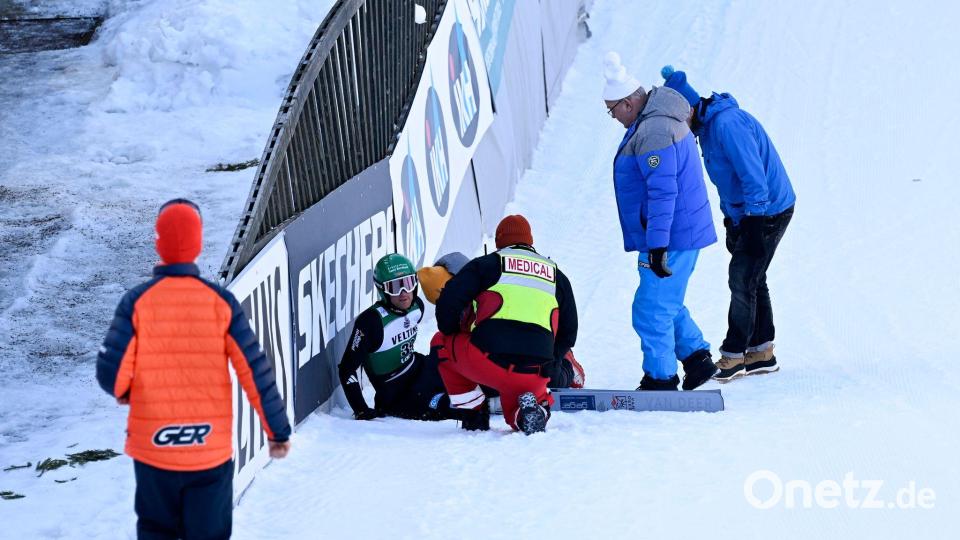 Wendelin Thannheimer muss nach einem Kreuzbandriss lange pausieren. Bild: Emmi Korhonen/Lehtikuva/dpa