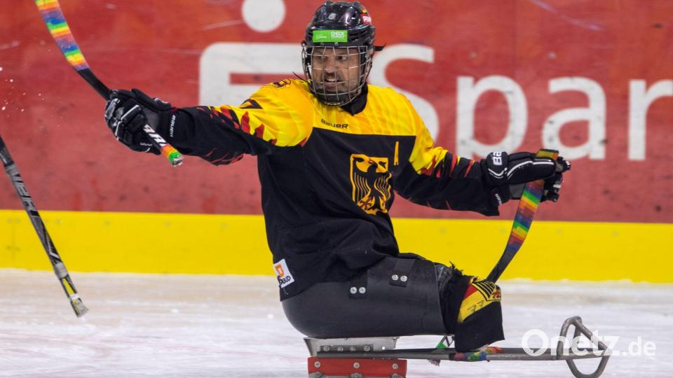 Para-Eishockey-Spieler Jörg Wedde verlor zum Auftakt mit seinem Team. (Archivbild) Bild: Daniel Schäfer/dpa-Zentralbild/dpa