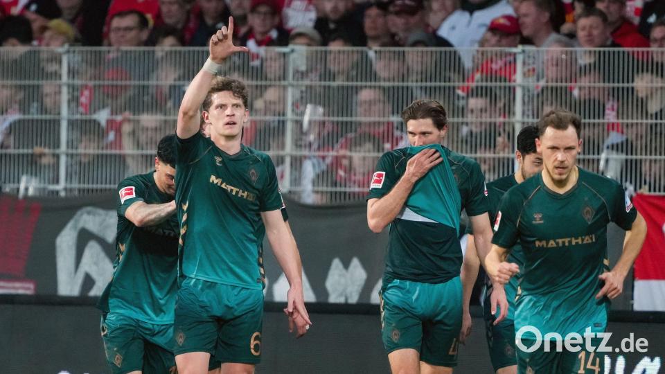 Werder ging in Halbzeit eins in Führung. Bild: Soeren Stache/dpa