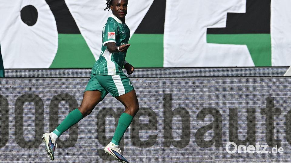 Noel Futkeu brachte Fürth in Hannover in Führung. Bild: Carmen Jaspersen/dpa