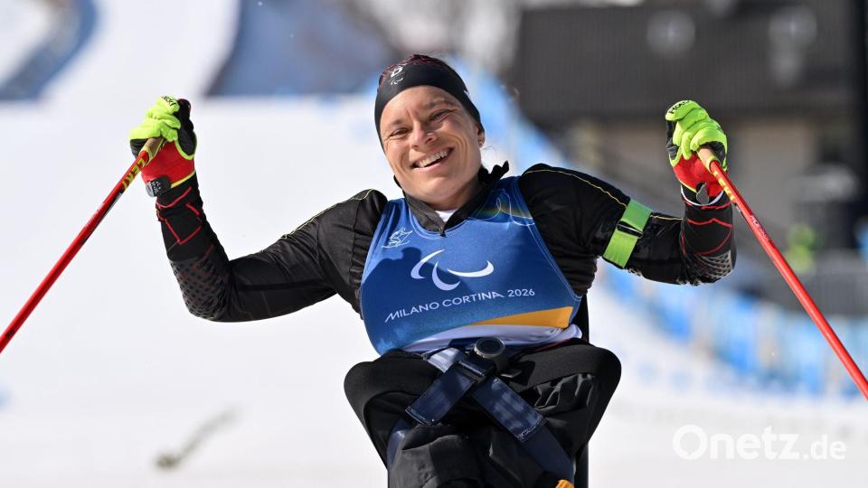 Zweites Rennen, zweite Medaille für Anja Wicker. Bild: Martin Schutt/dpa
