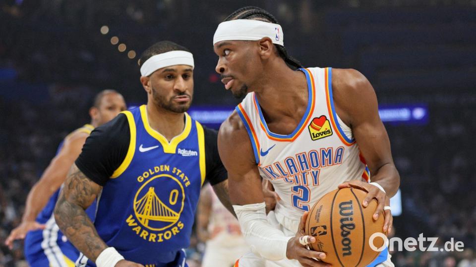 Hat in 125 Partien in Serie mindestens 20 Punkte erzielt: Shai Gilgeous-Alexander (rechts). Bild: Nate Billings/AP/dpa