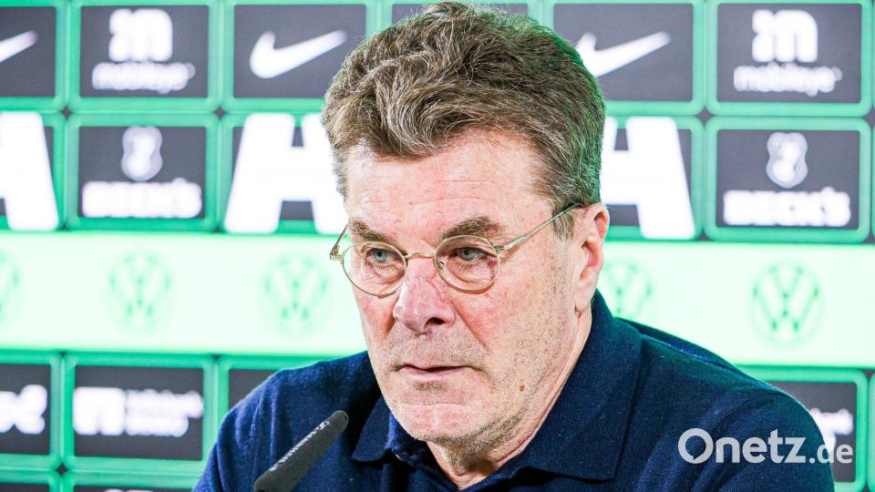 Dieter Hecking soll den VfL Wolfsburg vor dem Abstieg retten. Bild: Moritz Frankenberg/dpa