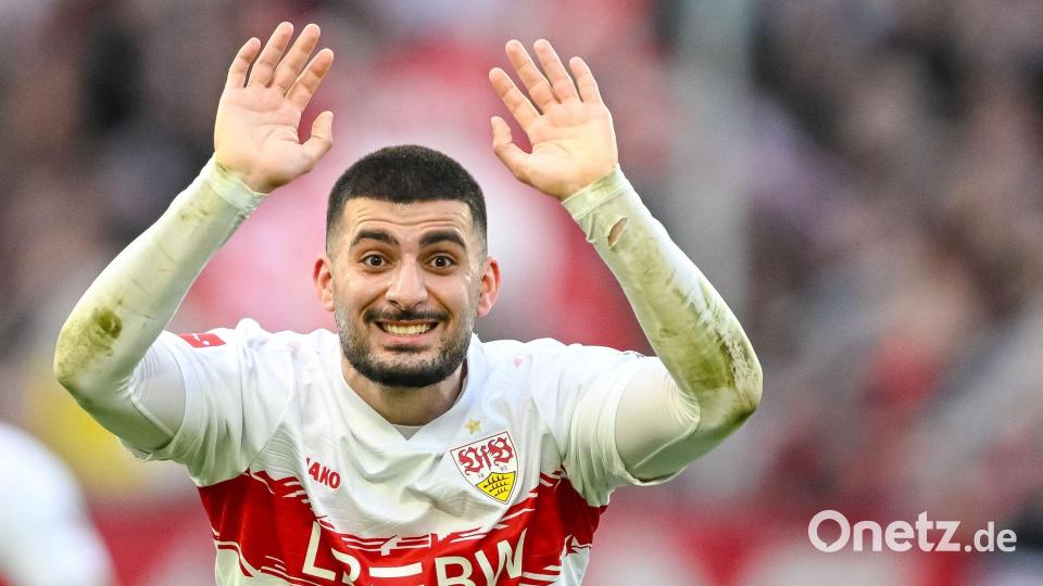 In vier Spielen nacheinander getroffen: Deniz Undav betreibt mächtig Eigenwerbung. (Archivfoto) Bild: Harry Langer/dpa