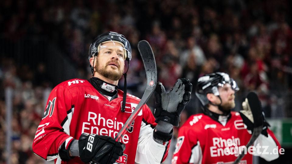 Moritz Müller steht vor den womöglich letzten DEL-Playoffs seiner Karriere (Archivbild) Bild: Marius Becker/dpa