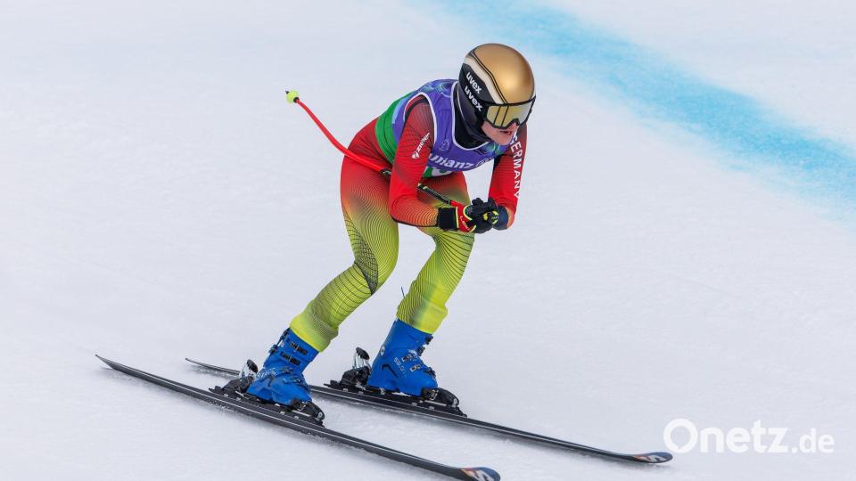 In rasender Fahrt: Andrea Rothfuss. Bild: Philipp von Ditfurth/dpa