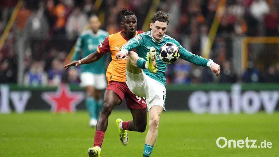 Florian Wirtz stand für Liverpool in der Anfangself gegen Galatasaray. Bild: Nick Potts/PA Wire/dpa