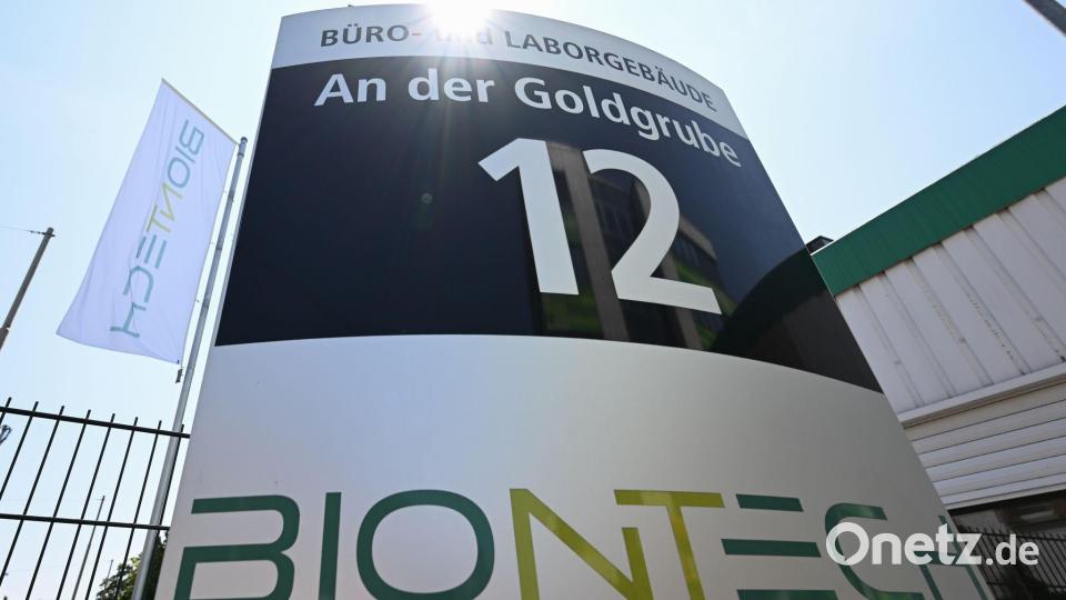 Die Adresse des Biontech-Sitzes in Mainz lautet „An der Goldgrube 12“, das passte jahrelang sehr gut zu den Milliardengewinnen. (Archivbild) Bild: Arne Dedert/dpa