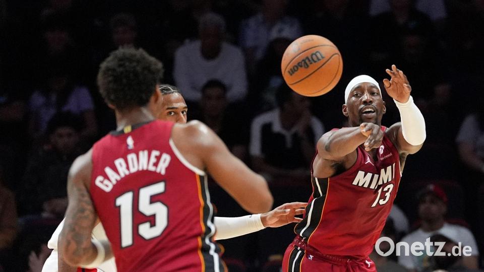 Schon nach drei von vier Vierteln hatte Adebayo den Saisonbestwert übertroffen. Bild: Rebecca Blackwell/AP/dpa