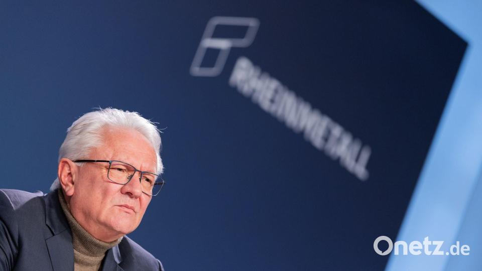 Rheinmetall-Chef Armin Papperger richtet den Blick nach vorn, die Perspektiven sind blendend. Bild: Rolf Vennenbernd/dpa