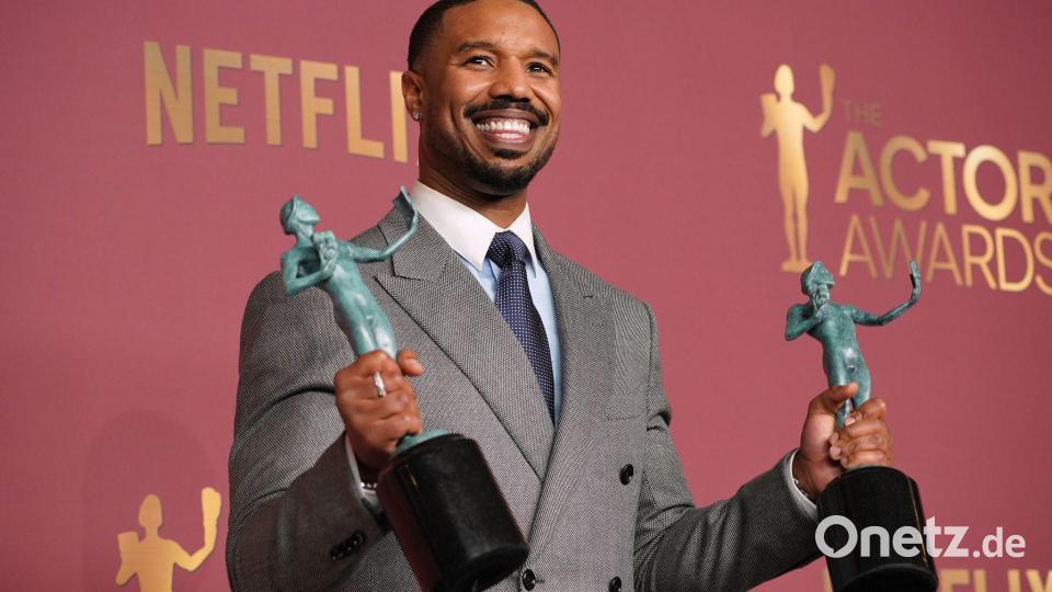 Michael B. Jordan ist mit seiner Doppelrolle in „Sinners“ im Oscar-Rennen. (Archivbild) Bild: Jordan Strauss/Invision/AP/dpa