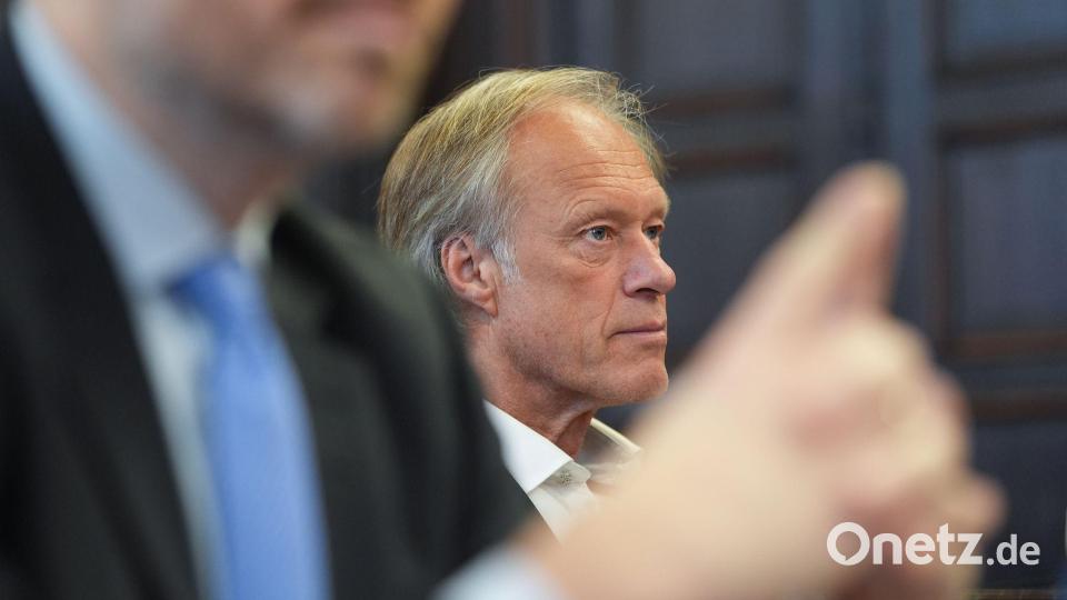 Christina Blocks Lebensgefährte Gerhard Delling telefonierte am Tag der Entführung der Block-Kinder mehrmals mit der Hamburger Polizei. Bild: Marcus Brandt/Pool dpa/dpa