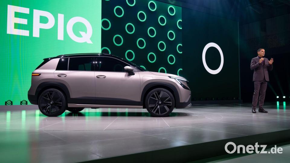 Der kommende Elektro-SUV Skoda Epiq soll das untere Preissegment bedienen. Bild: Sven Hoppe/dpa