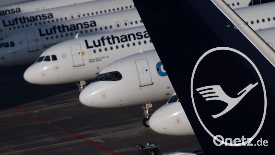 In Frankfurt bleiben viele Lufthansa-Jets stehen. Bild: Florian Wiegand/dpa