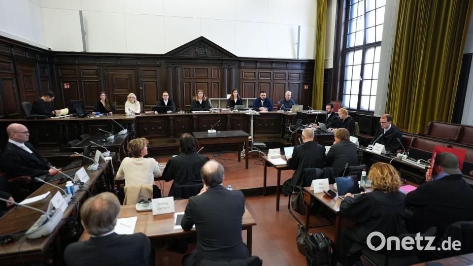 Im Prozess um die Entführung der Block-Kinder gibt es neben Christina Block sechs weitere Angeklagte. Bild: Marcus Brandt/Pool dpa/dpa