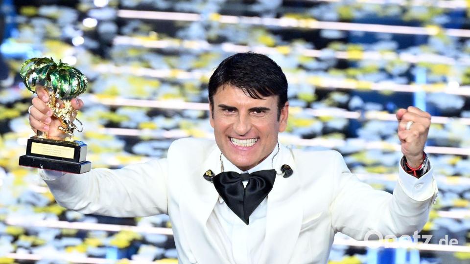 Sänger Sal da Vinci gewann das Sanremo-Festival und vertritt nun Italien beim ESC. (Archivbild) Bild: Maria Laura Antonelli/AGF via ZUMA Press/dpa