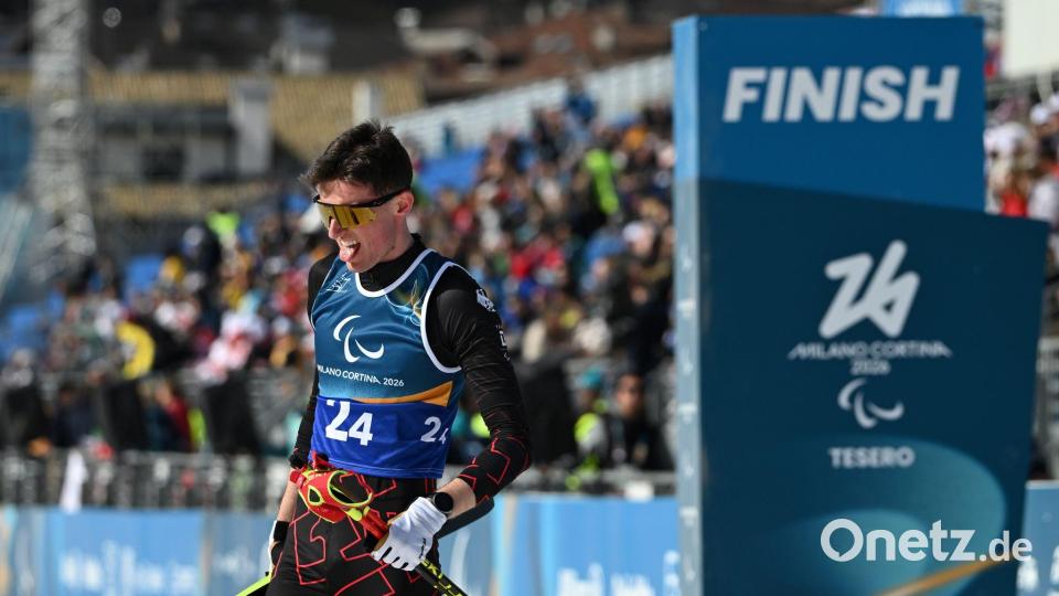 Lennart Volkert lief mit der deutschen Staffel auf Platz vier ins Ziel Bild: Martin Schutt/dpa