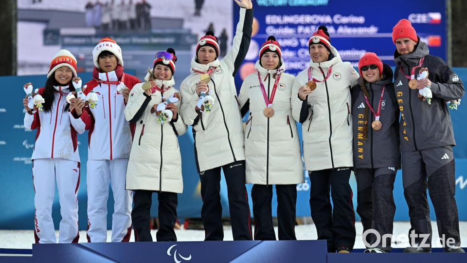 Am Ende konnten vier Duos über Medaillen jubeln. Bild: Martin Schutt/dpa