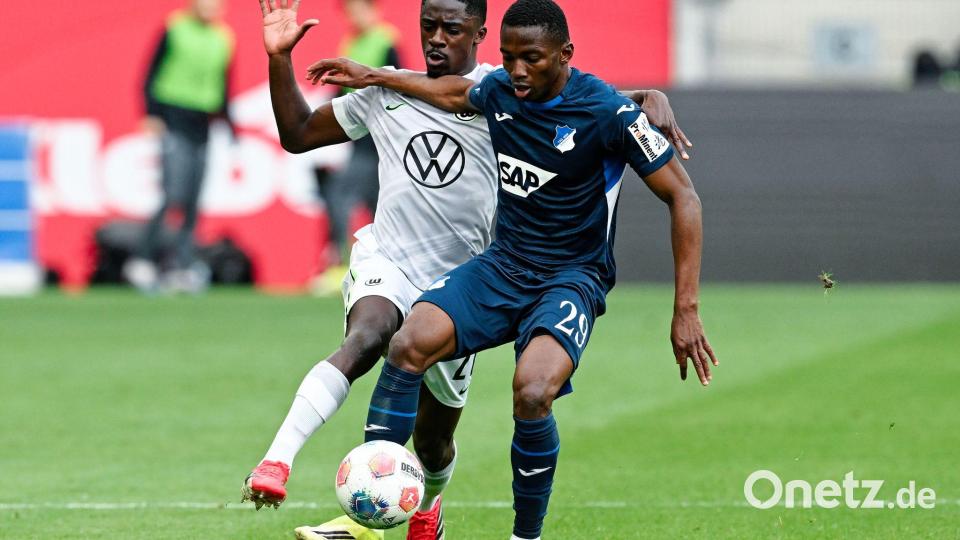 Bazoumane Touré (r) zählte zu den auffälligsten Hoffenheimern. Bild: Uwe Anspach/dpa