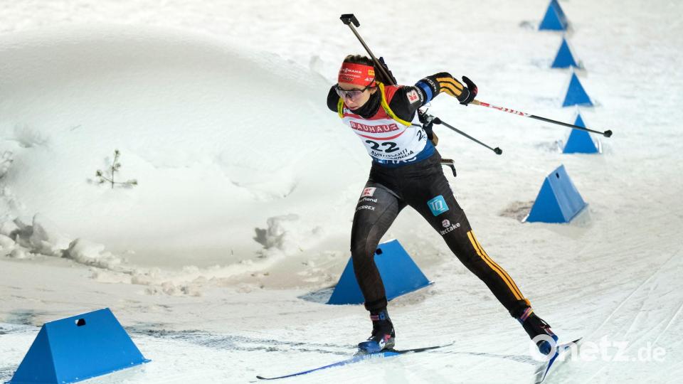 Beste Deutsche in der Verfolgung: Vanessa Voigt. (Archivbild) Bild: Minna Raitavuo/Lehtikuva/AP/dpa