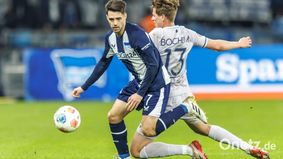 Sorgte immer wieder für Torgefahr: Herthas Offensivspieler Josip Brekalo. Bild: Andreas Gora/dpa