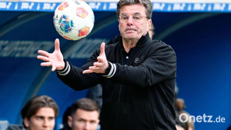 Mit Dieter Hecking holt der VfL Wolfsburg bei Hoffenheim einen Punkt. Bild: Uwe Anspach/dpa