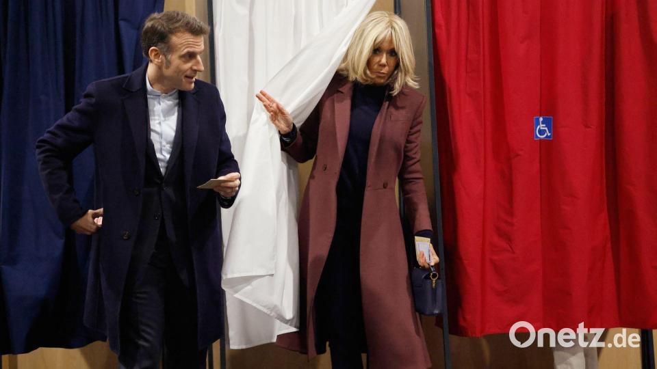 Die Kommunalwahlen in Frankreich sind ein Stimmungstest vor der Präsidentschaftswahl im kommenden Jahr. Bild: Jean-Francois Badias/Pool AP/AP/dpa