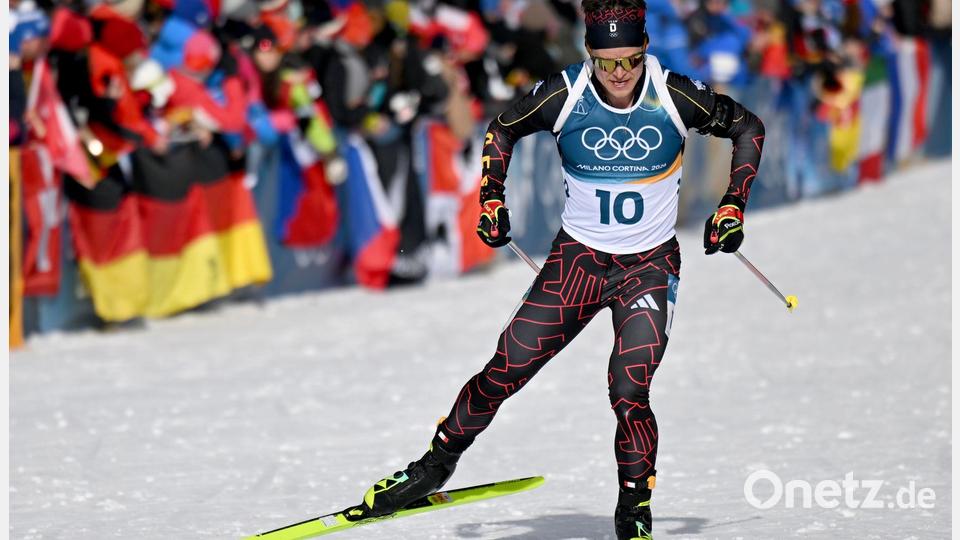 Hatte am Schießstand heftig zu kämpfen: Philipp Horn Bild: Hendrik Schmidt/dpa