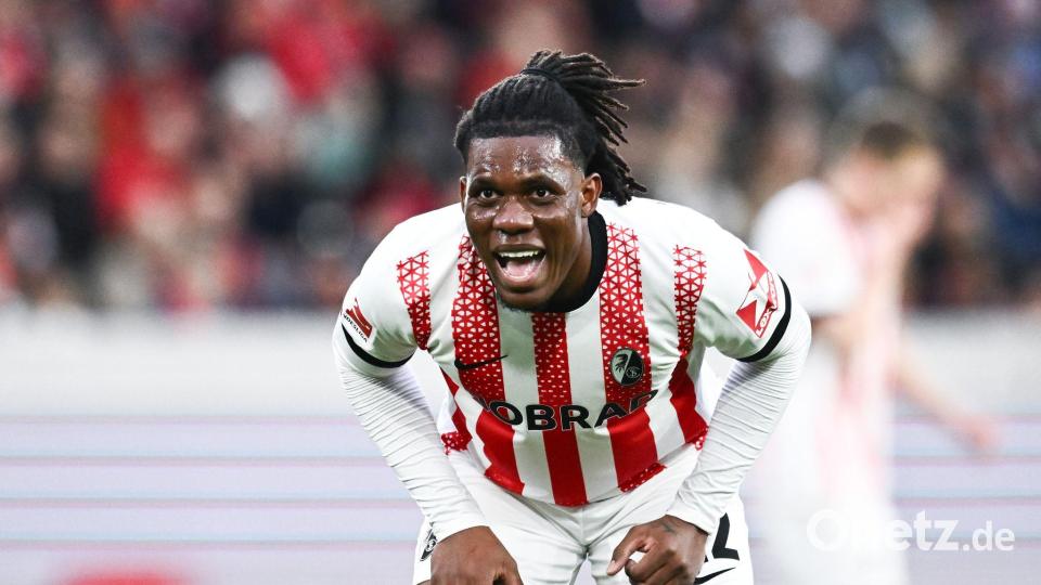 Kam zu einem seltenen Startelfeinsatz bei den Freiburgern: Cyriaque Irié Bild: Silas Stein/dpa