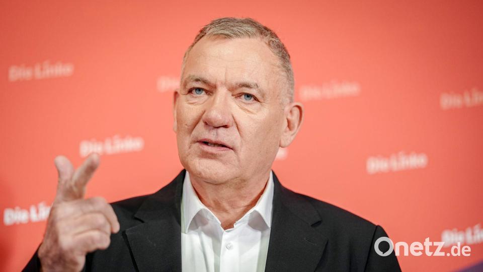 Linken-Chef Jan van Aken weist Antisemitismus-Vorwürfe zurück. (Archivbild) Bild: Kay Nietfeld/dpa