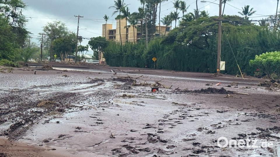 Auf Hawaii fiel viel Regen. Bild: Athena Walsh/Athena Walsh/AP/dpa